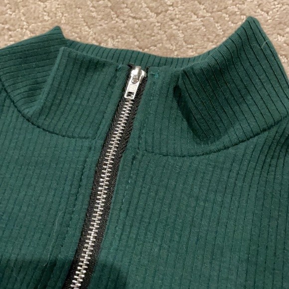 Publik green full zip Long sleeve crop small - Picture 6 of 9